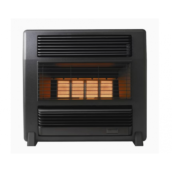 OALAFNGBM Omega Altise Lancer 15MJ Natural Gas Radiant Convection Heater - Black